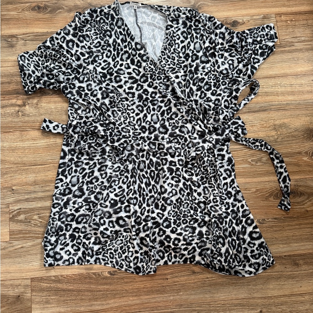 Kiyonna Monochrome Animal Print Dress